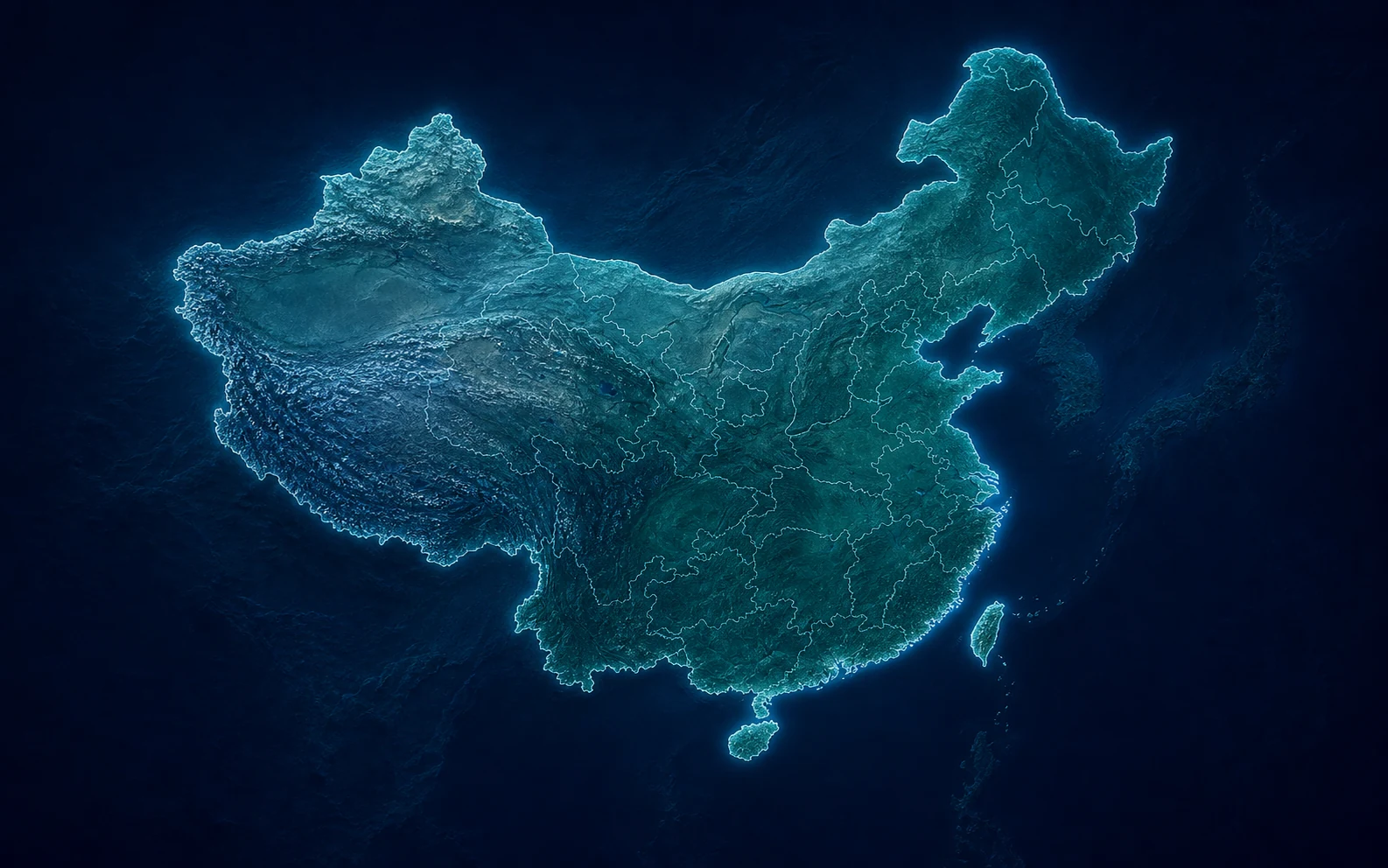 中国生态项目省域分布示意图，含南海诸岛及明显标识的南海断续线